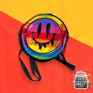 Club Exx Melty Magic Happy Face Backpack Bag Colorful